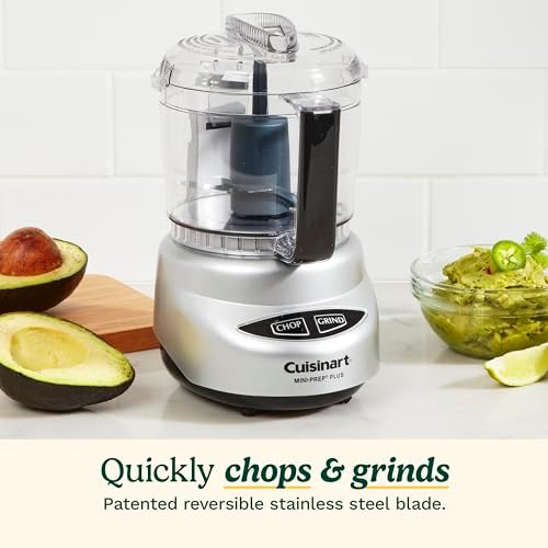 Mini Food Processor, Reversible Blade, 3-Cup Capacity