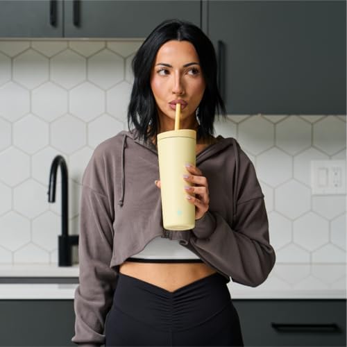 BlenderBottle Tumbler 2-in-1 Stainless Steel Shaker Bottle 24 oz, Mellow - Image 5