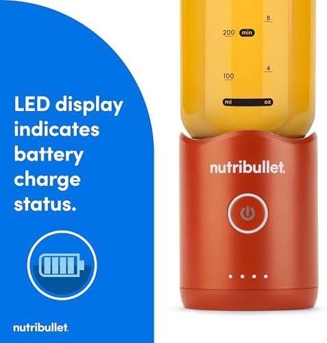 nutribullet Flex Portable Blender NBPB50200EO, Tangerine Orange - Image 4