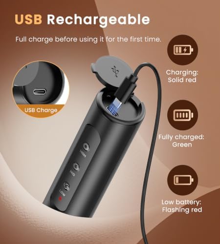 SIMPLETASTE Rechargeable Handheld Milk Frother Wand with Stand - Image 4