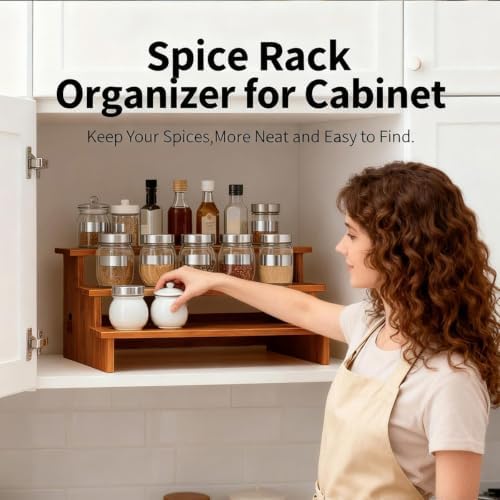 Spice Rack Organizer for Cabinets,Countertop & Pantries