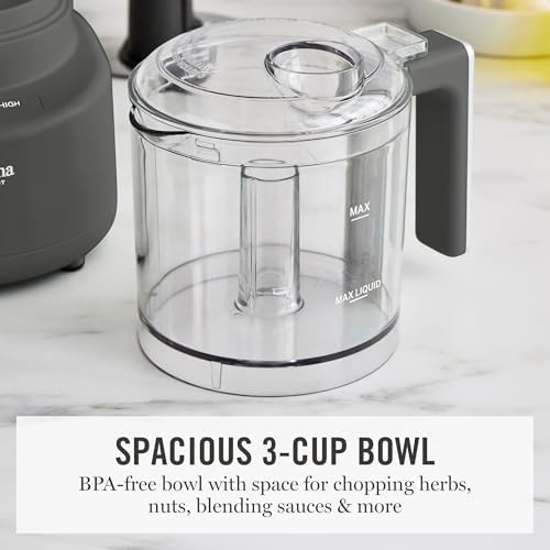 Martha Stewart 3 Cup Electric Vegetable Chopper & Mini Food Processor, Gray - Image 4
