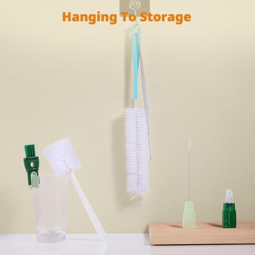 OUTXE 5 Pack Bottle Brush Cleaning Set, 5-in-1 Cup Cleaner Brush - Image 5
