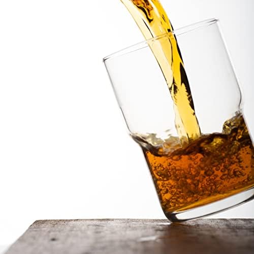 Stackable Iced Coffee Glasses, 15oz Drinking Glasses, Set of 6