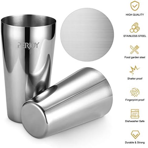 Cocktail Shaker Set, 16 Piece Bartender Kit, Cocktail Shaker, Stainless Steel Bar Set Accessories, Coktail Set, Boston Shaker, Drink Mixer Shaker, Bartending Bar Tools with Muddler Spoon Jigger