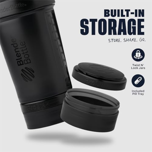ProStak Plastic Pill Organizer and Storage 22 oz Black