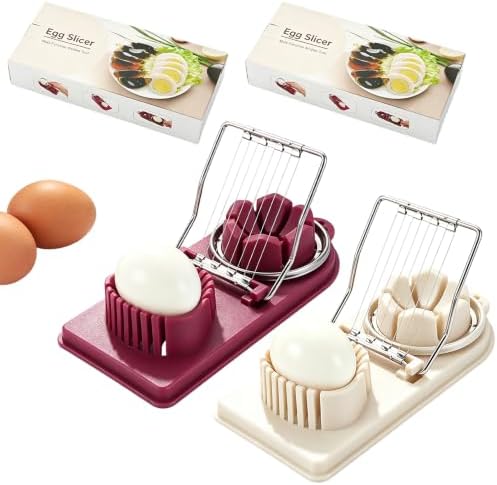 2 in 1 Multipurpose Egg Slicer, Even Cuts for Eggs and Soft Fruits by Unknown
