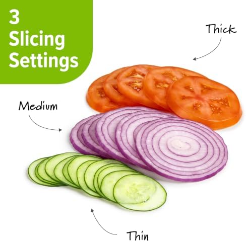 Adjust-A-Slice Mandoline Slicer with Adjustable Thickness