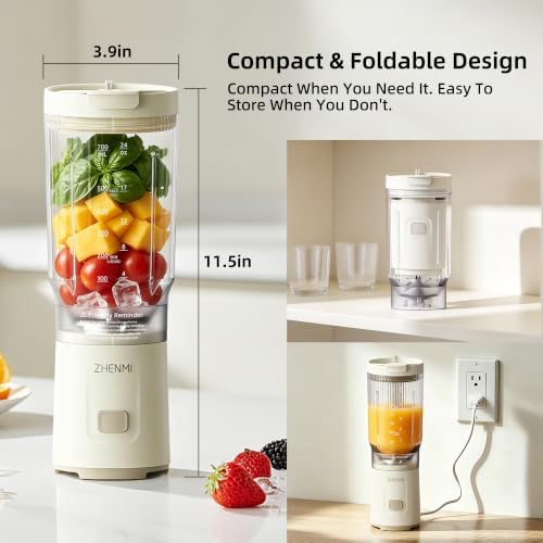 Portable Blender for Smoothies and Shakes with 24oz Blend & Go Cup - Image 2