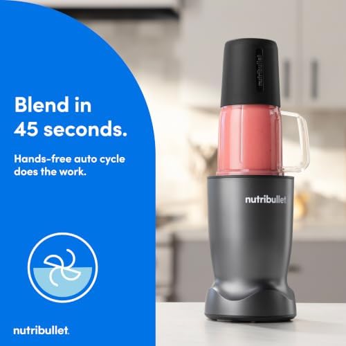 nutribullet® Turbo Tumbler Edition, Personal Blender, Gunmetal, NB30400 - Image 5