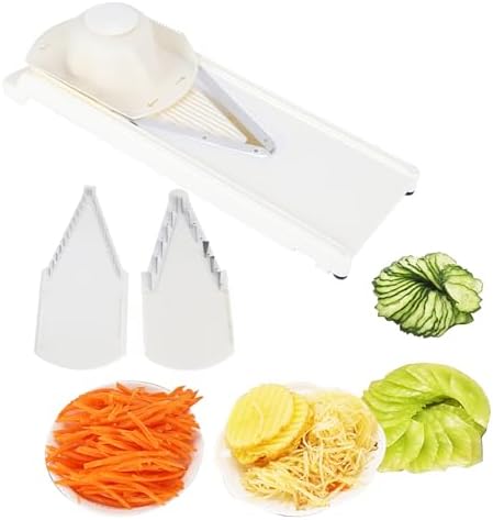 Mandoline Slicer, Multifunctional Household V ‑ Shaped Grater Slicing Cutter with Hand Protector - Image 5