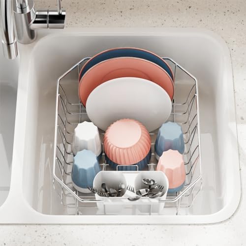 Small in Sink Dish Drying Rack - Stainless Steel for RV Kitchen