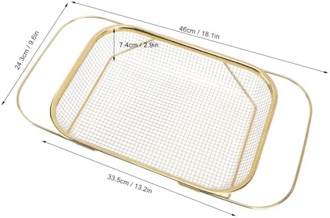 Stainless Steel Colander, Over The Sink Strainer Basket Kitchen S Er Gold Strainer Over The Sink Colander Basket for with Handles Fine Mesh Expandable Essentials (Gold)