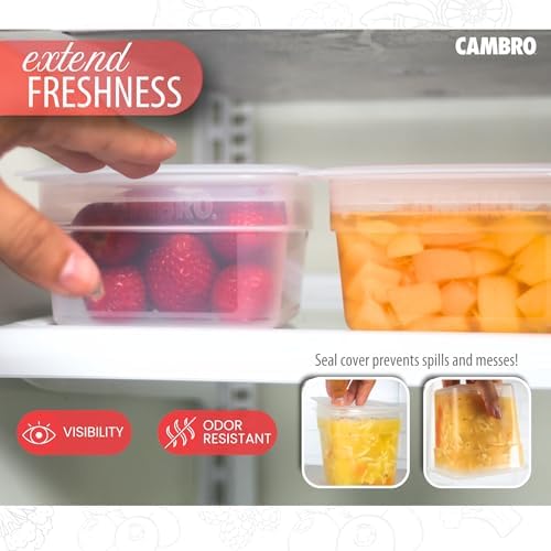 Food Storage Containers with Lids - Translucent (Microwave Safe and BPA-Free) - 16 and 32 oz (ounce) Food Storage Container - (20 Piece Set)