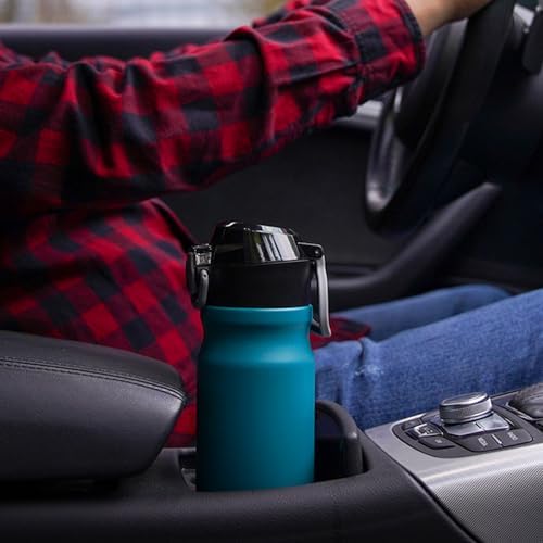 BJPKPK 25 oz Insulated Water Bottle, Straw, Handle, Stainless Steel Flask - Image 6