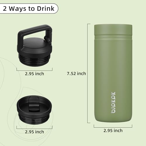 BJPKPK 20 oz Insulated Travel Water Bottle, Coffee Tumbler Stainless Steel - Image 4