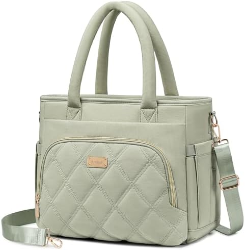 Lunch Bag Women, Adult Insulated Lunch Box, Leakproof Lunch Cooler Bag, Reusable Large Lunch Cooler for Work, Picnic, Travel (Green)