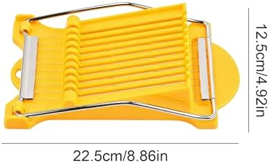 Spam Cutter Luncheon Meat Slicer,Egg Slicer Cutter for Hard Boiled Eggs,10/14 Slices Stainless Steel Wires (Yellow, 10 Slices Wires) - Image 2