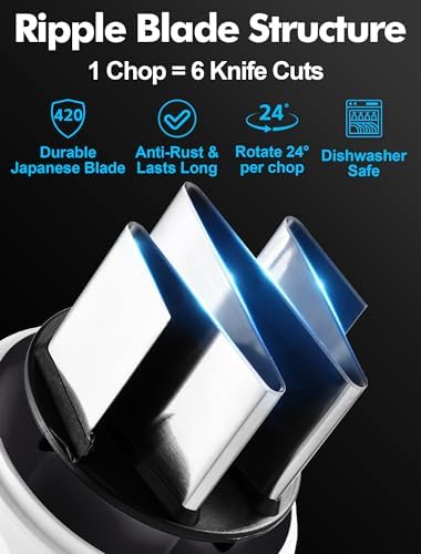 GDL Food Chopper, Manual Slap Vegetable Chopper Onion Dicer, Garlic Mincer - Image 2