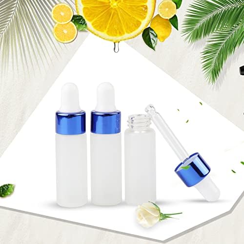 Kesell 50 Pack 5ml Frosted Glass Dropper Bottles for Essential Oils - Image 4