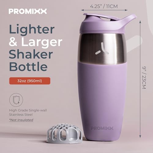 PROMIXX Pursuit Stainless Steel Shaker Bottle 32oz, Lilac - Image 3