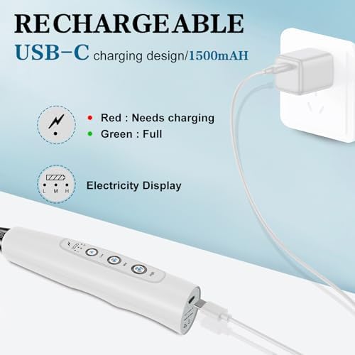 Milk Frother Wand Rechargeable Handheld Whisk Coffee 3 Speed Adjustable - Image 3