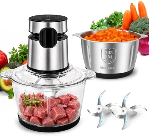 Touch Control Auto Food Processor 500W Copper Meat Onion Garlic Nuts Veg by dskiley