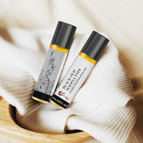 NY Spice Shop Black Oud Madina Musk Fragrance – Pack of 1 Musk and Oud Blend – Madina Fragrance Oil with Warm Deep Musky Long Lasting Aroma – Traditional Arabic Perfume for Personal Scent Collection - Image 5