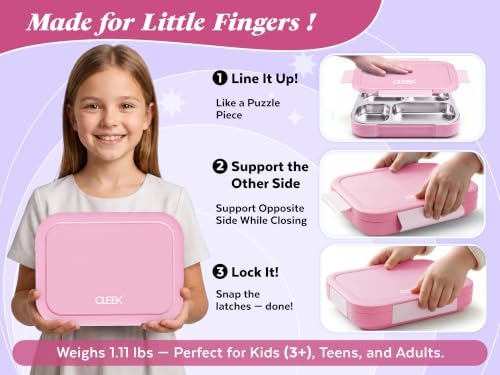 Steel bento box for kids, lunch box stainless steel, lunch bento box