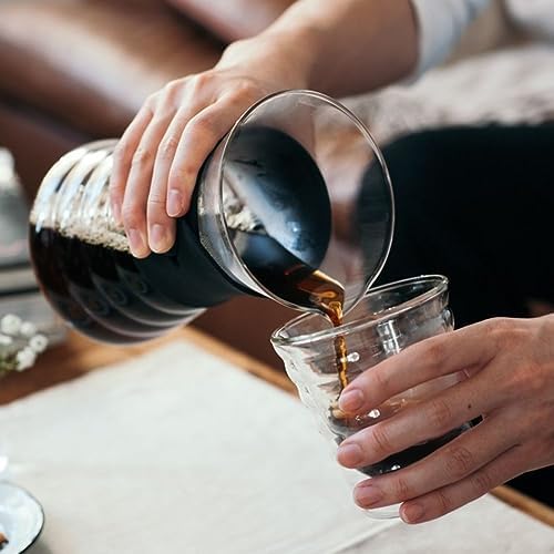 V60 Drip Coffee Decanter, 700ml, Black