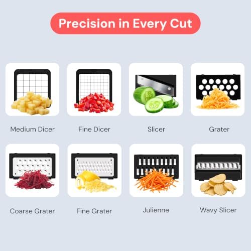 Fullstar Essential Vegetable Chopper & Mandoline Slicer 8-in-1 Kitchen Tool - Image 5