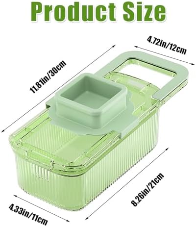 2024 New Multifunctional Food Grater, Six Cutting Tools Round Vegetable Chopper, Chopper Vegetable Cutter, Food Chopper With Container, Vegetable Chopper With Container (1Cutter+6Blades+Drain Basket) - Image 4