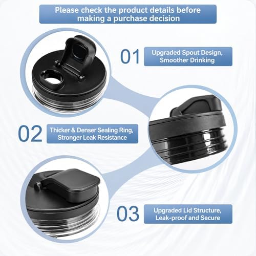 24 oz Replacement Cups 4-Pack with To-Go Lids for Ninja BL450 BN801 - Image 6
