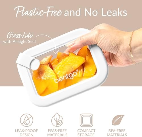 Signature Glass Food Storage Containers with Lids, 8 Piece Set
