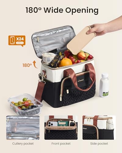 Lunch Box for Women, Insulated Adult Lunch Bag Women Cooler Tote