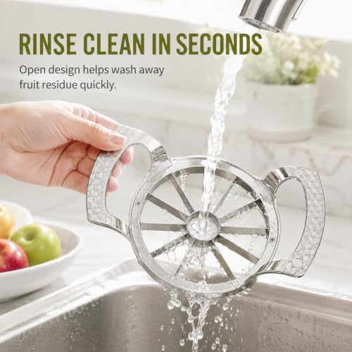 Apple Slicer and Corer, 12 Even Slices for Apples Up to 4 Inches
