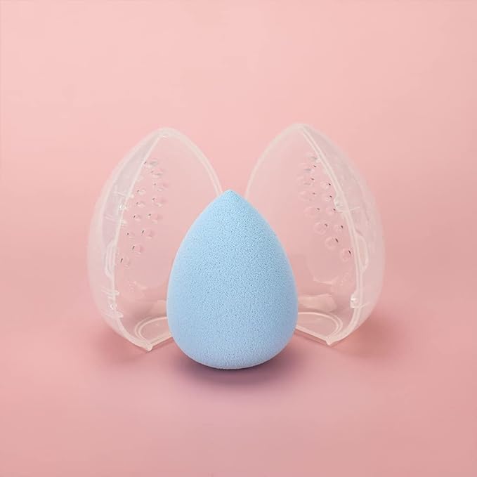 4 PACK Makeup Sponge Beauty Blender Container Travel Case for Drying and Storing Makeup Beauty Foundation Sponge