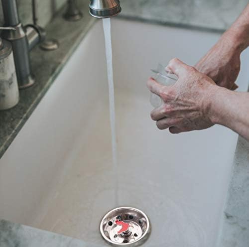 Kitchen Sink Strainer for Standard Drains - Drain Stopper With Fun Finish (Rooster)