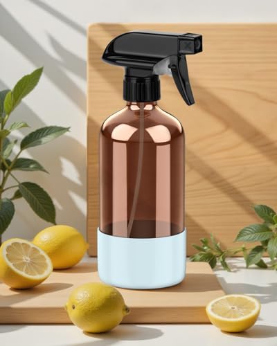 Bontip Amber Glass Spray Bottle, 16 oz, 1 Pack (Black & Brown & Blue) - Image 6