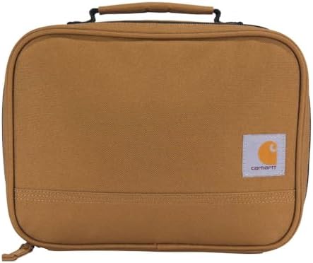 Insulated Lunch Cooler For Men and Women, Fully Insulated Lunch Pale for Everyday Use, 4 Can (Brown)