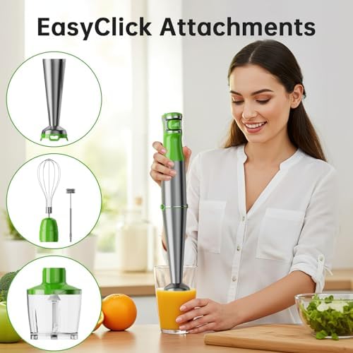 Turelar Immersion Blender Handheld Corded, 1100W 5 in 1 Hand Blender Set - Image 5