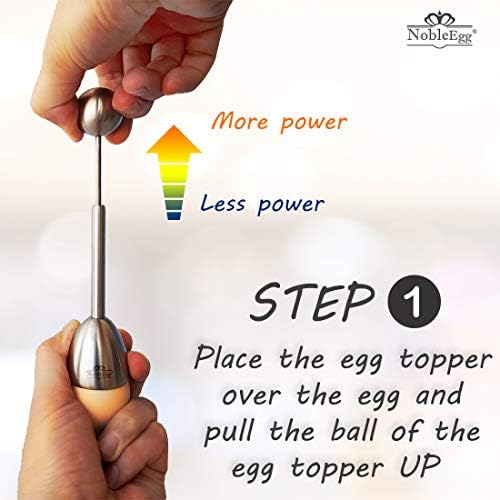 NobleEgg Egg Topper Opener Cracker Tool | Easily Cut and Remove the Top of Soft-Boiled Eggs - Image 2