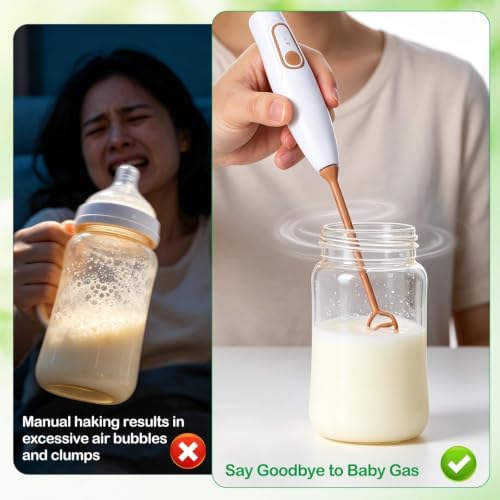 MAGICLULU Portable Rechargeable Baby Formula Mixer (White) - Image 4