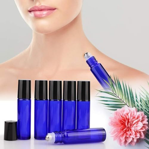 Roller Bottles for Essential Oils - 4 Pack 10ml Glass Roll on Bottles - Image 6