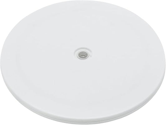 1 Pcs White 9 inch Acrylic Lazy Susan Rotating Turntable Organizer Bearings - Round Swivel Plate for Spice Rack, Table, Cake, Kitchen Pantry