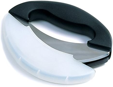 Norpro Stainless Steel Double Blade Mezzaluna Herb Chopper & Cover by Unknown