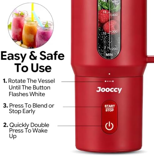 Portable Blender for Smoothie, 18oz Personal, Cordless Rechargeable - Image 4