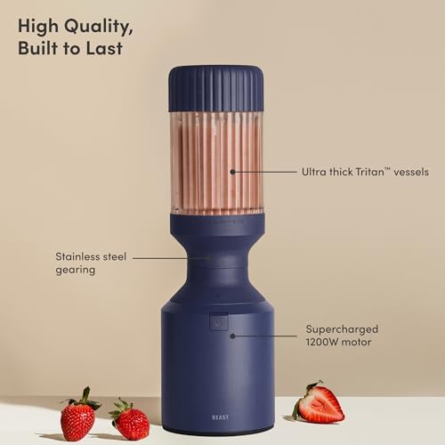 Beast Mega 1200 Countertop Blender, Navy, 1200W - Image 2