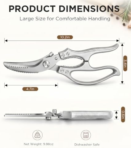 Kitchen Scissors for Food, All Purpose Kitchen Shears Heavy Duty