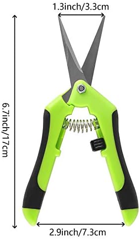8 Pack 6.5 Inch Pruning Gardening Shears, Anti Slip Manual Trimming Pruning Scissors with Stainless Steel Straight Blades, Multifunctional Pruners for Garden Flower Herb